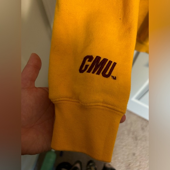 CMU Chippewas Embroidered Hoodie (Unisex) - Picture 3 of 4